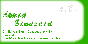 appia bindseid business card